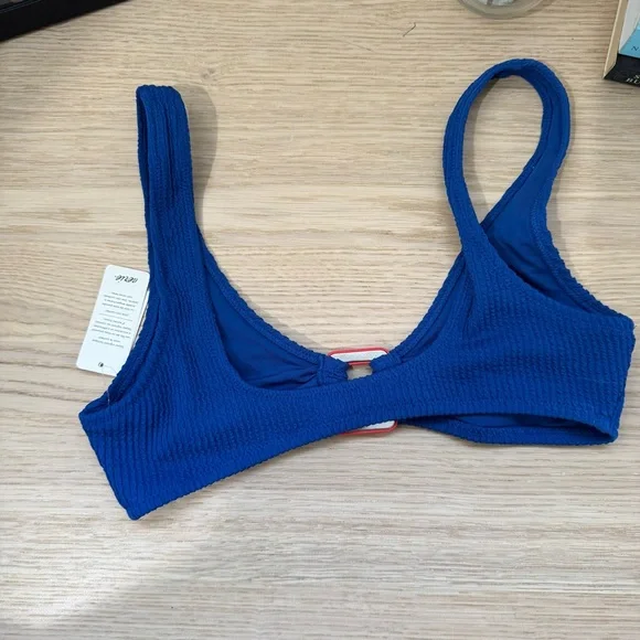 Aerie Royal Blue Textured Bikini - Picture 5 of 6